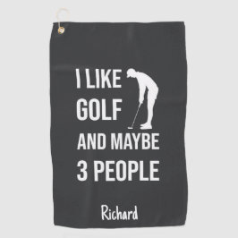 Humorous Golf Gifts Funny Golfer Humor Joke Golfhanddoek