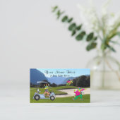 Humorous Golf Player Business Card Visitekaartje (Staand voorkant)