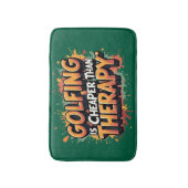 Humorous Golf Therapy Badkamerplezier Badmat (Voorkant Verticaal)