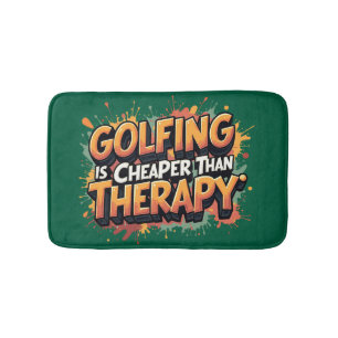 Humorous Golf Therapy Badkamerplezier Badmat