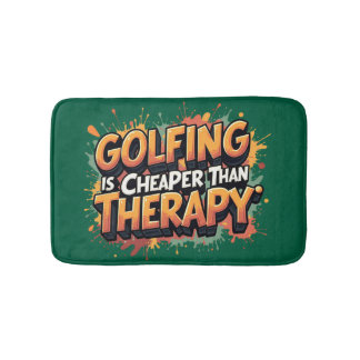 Humorous Golf Therapy Badkamerplezier Badmat