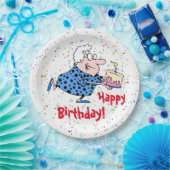 Humorous Grandma Birthday Cake Party Paper Papieren Bordje (Feest)