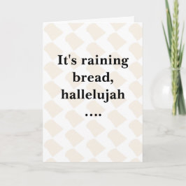 Humorous greeting card kaart