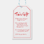 Humorous Handwritten Gift Tag Cadeaulabel (Voorkant)