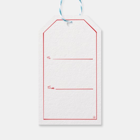 Humorous Handwritten Gift Tag Cadeaulabel (Achterkant)