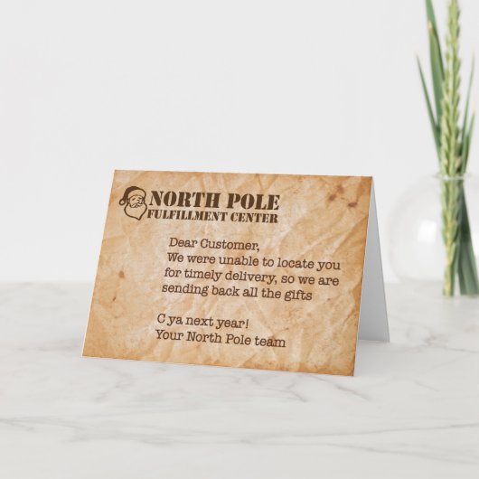 Humorous Holiday Kaart (Voorkant)