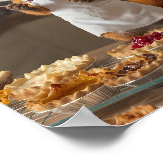 Humorous Holiday Mishap: Flicker's Pie Testing Poster (Hoek)