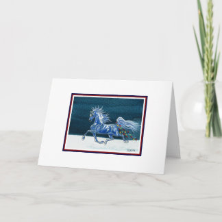 Humorous Horse Christmas Kaart