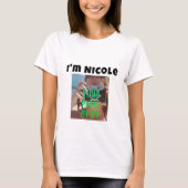 Humorous Intro Shirt - Aangepaste foto en naam T-s (Voorkant)