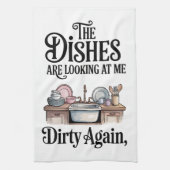 Humorous Kitchen Saying Dish Towel Theedoek (Verticaal)