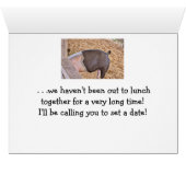 HUMOROUS "LATEN LUNCH"/HOG EAT IN PIGPEN (Binenzijde Horizontaal (Onderkant))