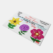 Humorous Laundry Room Floral Deurmat (Schuin)