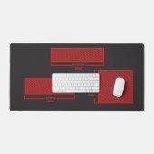 Humorous Office Zone Mouse Pad (Keyboard & Muis)