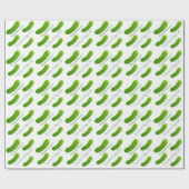 Humorous Pickle Felicitaties Wrapping Paper Cadeaupapier (Vlak)