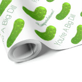Humorous Pickle Felicitaties Wrapping Paper Cadeaupapier (Rol Hoek)