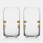 Humorous Procrastinator with Coffee Blikvorm Glas (Links)