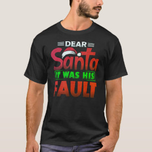 Humorous Santa T-shirt perfect voor kerstplezier