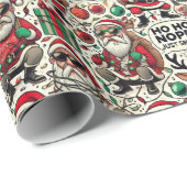 Humorous Satirical Christmas Wrapping Paper Cadeaupapier (Rol Hoek)