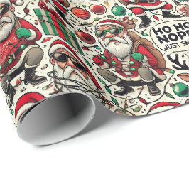 Humorous Satirical Christmas Wrapping Paper Cadeaupapier