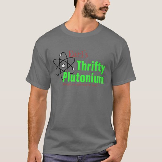 Humorous Science Nuclear Plutonium T-shirt grappig (Voorkant)