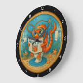 Humorous Shrimp Badkamer Grote Klok (Hoek)