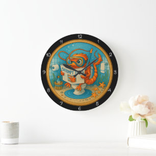 Humorous Shrimp Badkamer Grote Klok