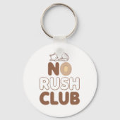 Humorous Slow Living and Lazy Day Sleutelhanger (Voorkant)