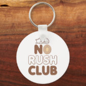 Humorous Slow Living and Lazy Day Sleutelhanger (Achterkant)