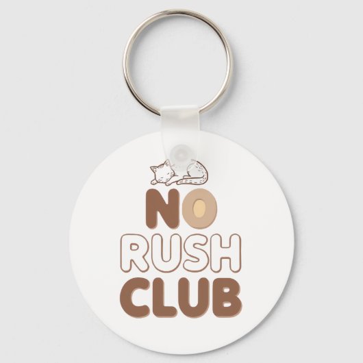 Humorous Slow Living and Lazy Day Sleutelhanger (Achterkant)