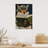 Humorous Squirrel Bathroom Poster Protect Your (Keuken)