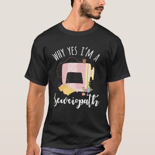 Humorous Tailors Embroidery Stitching Enthusiast E T-shirt (Voorkant)