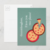 Humorous Valentine message for Granddaughter Feestdagenkaart (Voorkant / Achterkant)