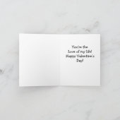 Humorous Valentine's Day card  Kaart (Binnen)