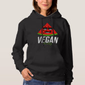 Humorous Vegan Buddy Artwork Hoodie (Voorkant)