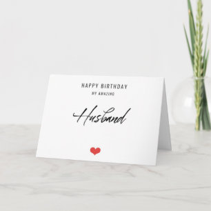 *HUMOROUS* WIST HUSBAND OP UW *BIRTHDAY* FEESTDAGEN KAART