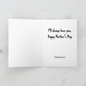 Humorous Woman Zombie Moederdag Kaart (Binnen)