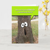 Humorous Woodchuck Chucks Wood Blank Note Kaart (Gele Bloem)