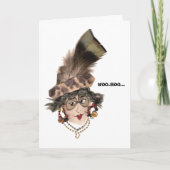 Humorousl WOO-HOO Lady Card Kaart (Voorkant)