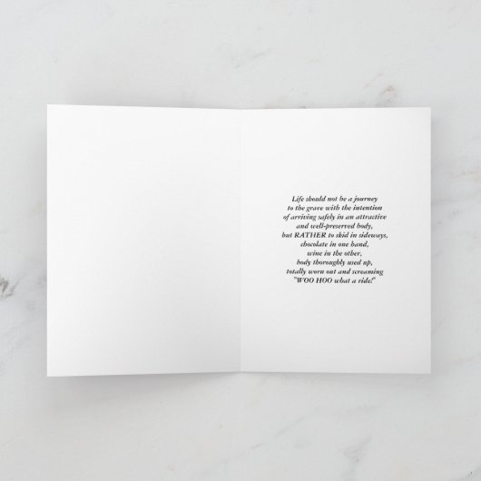 Humorousl WOO-HOO Lady Card Kaart (Binnen)