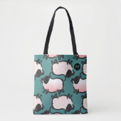 Humoureus 1 varkensjaar 2019 Monogram kies kleuren Tote Bag (Voorkant)