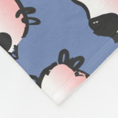 Humoureus 3 jaar geboortedag, kies voor kleur fleece deken (Hoek)