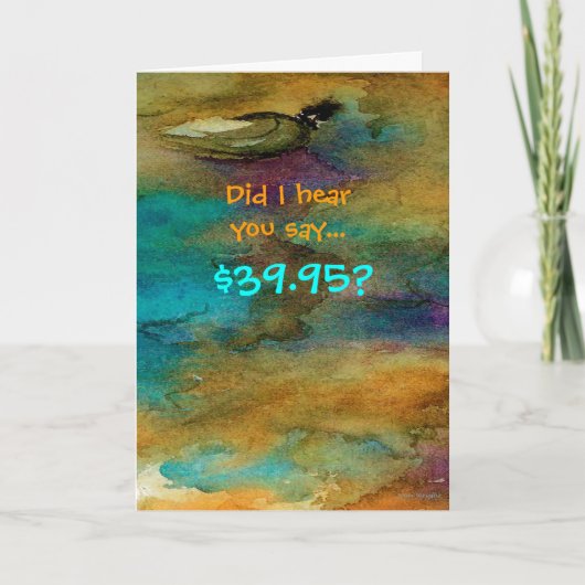 Humoureus 40 jaar oude vogelkaart kaart (Voorkant)