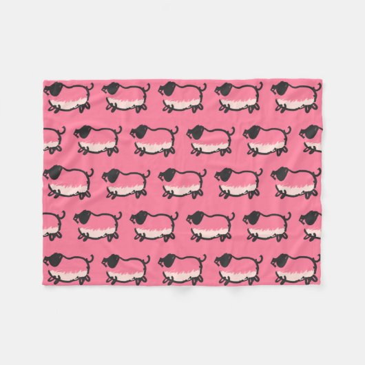 Humoureus 4 jaar geboortedag kies kleur fleece deken (Voorkant (Horizontaal))