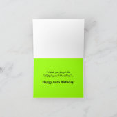 Humoureus 80th Birthday Notecard Kaart (Binnen)