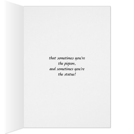 Humoureus Accepterende Lady Card (Binnen (Rechts))