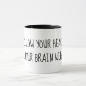 Humoureus advies citaat wit mok (Midden)