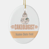 Humoureus Baker Keramisch Ornament (Rechts)