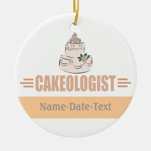 Humoureus Baker Keramisch Ornament (Voorkant)