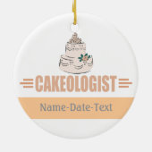 Humoureus Baker Keramisch Ornament (Achterkant)