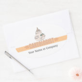 Humoureus Baker Ovale Sticker (Envelop)